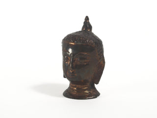 Vintage Miniature Copper Buddha Head Sculpture